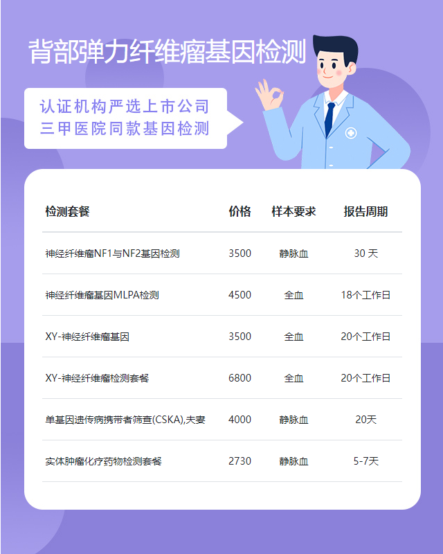 昆明背部彈力纖維瘤基因檢測什么東西可以做