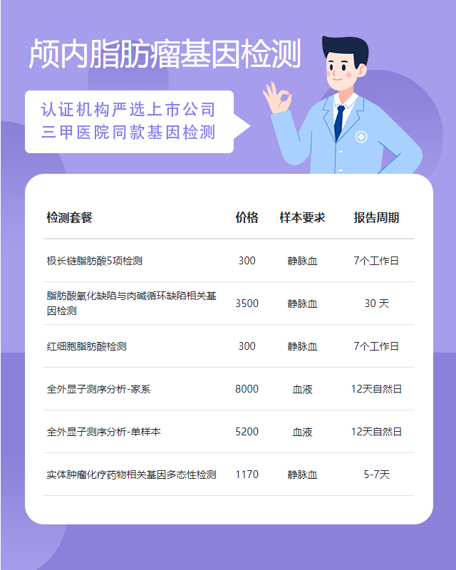遵義顱內(nèi)脂肪瘤基因檢測(cè)去哪里實(shí)驗(yàn)