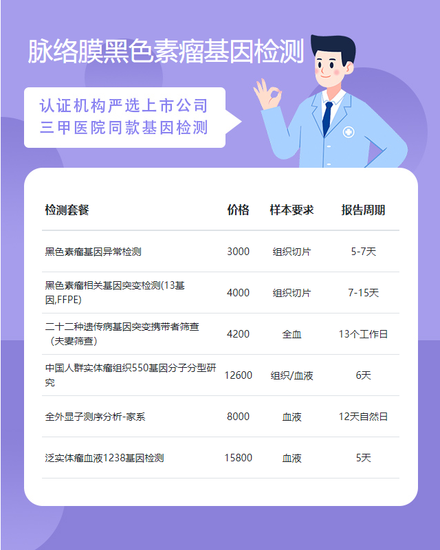 蕪湖脈絡(luò)膜黑色素瘤基因檢測哪里能上門做