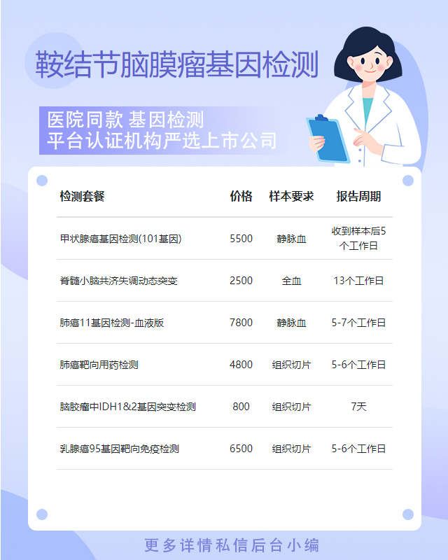 泰安鞍結節腦膜瘤基因檢測需要什么證件