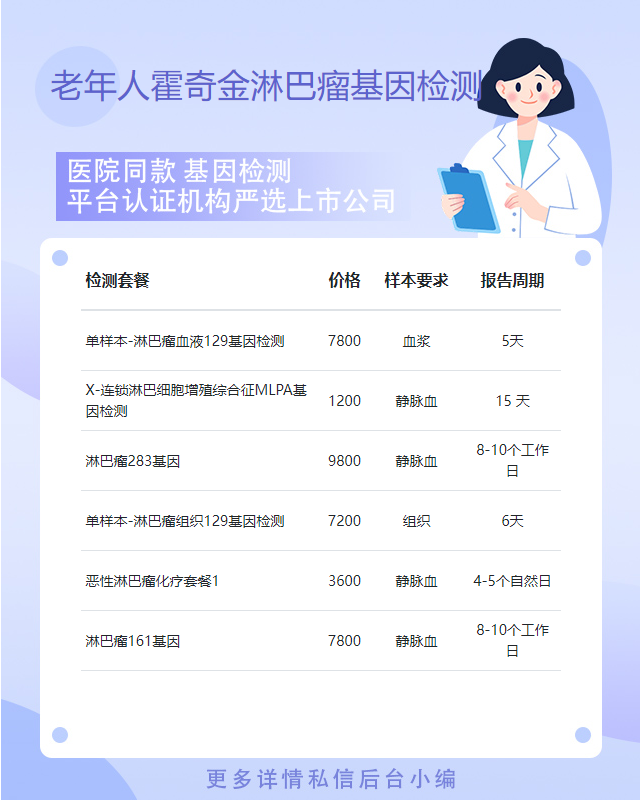 寧德老年人霍奇金淋巴瘤基因檢測結果一般多久出來