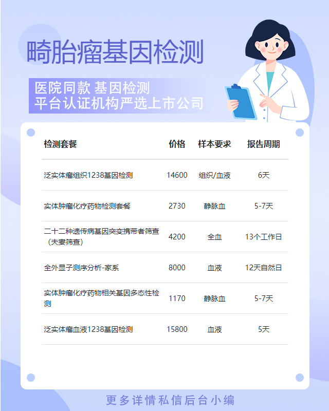 渭南畸胎瘤基因檢測要什么證件