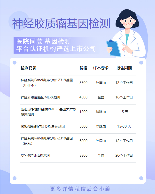 信陽神經膠質瘤基因檢測怎么做