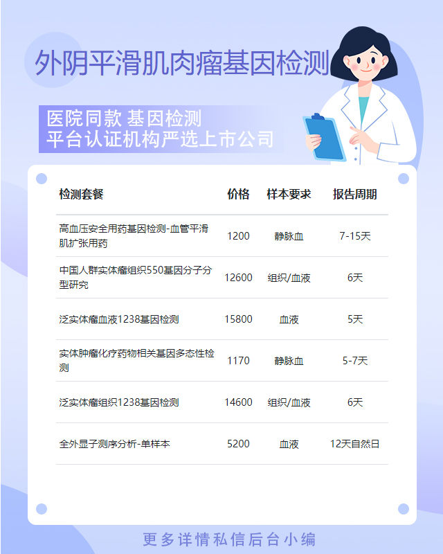 岳陽(yáng)外陰平滑肌肉瘤基因檢測(cè)地址在哪里