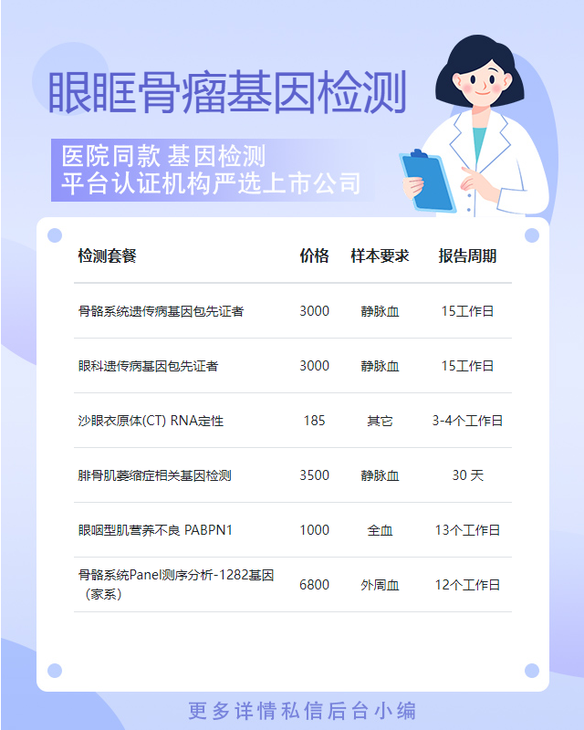 重慶眼眶骨瘤基因檢測有幾家可以做