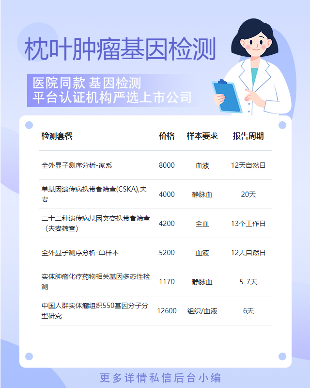 泰安枕葉腫瘤基因檢測哪里做比較好