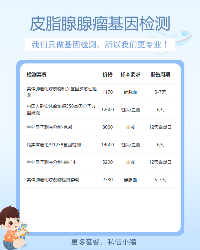 菏澤皮脂腺腺瘤基因檢測多長時間出結果