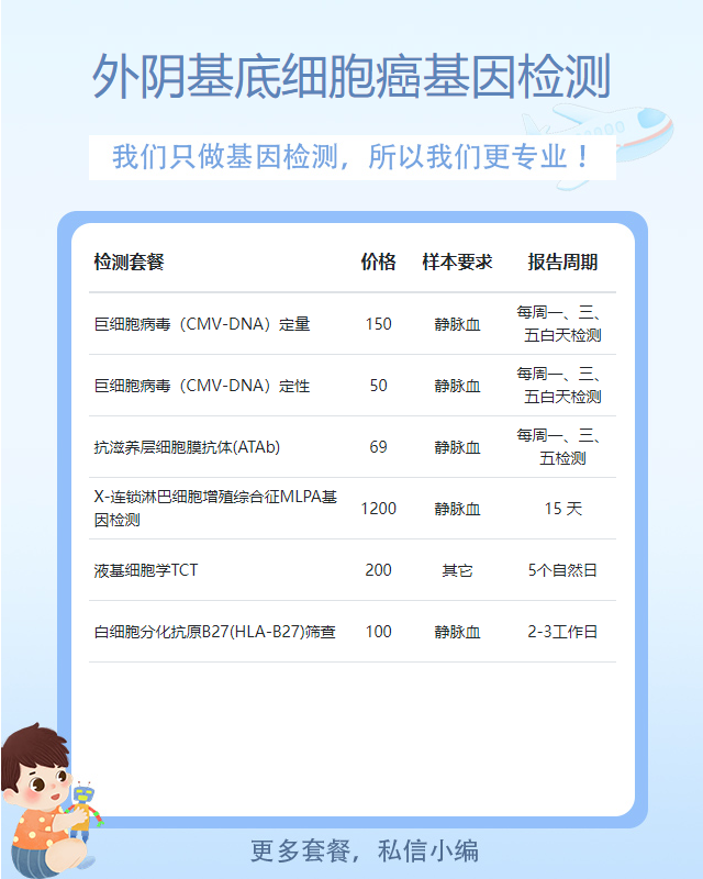 佛山外陰基底細胞癌基因檢測在哪里做