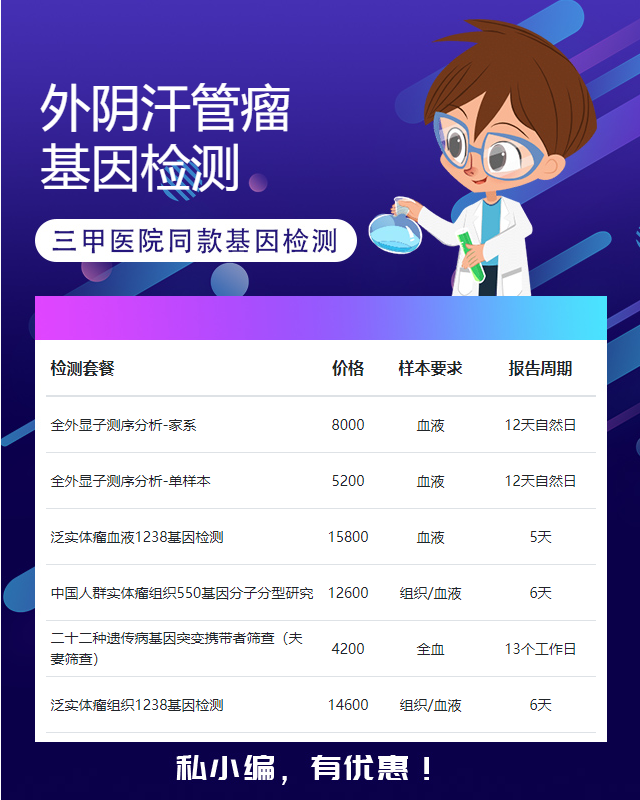 大連外陰汗管瘤基因檢測需要什么東西提取物