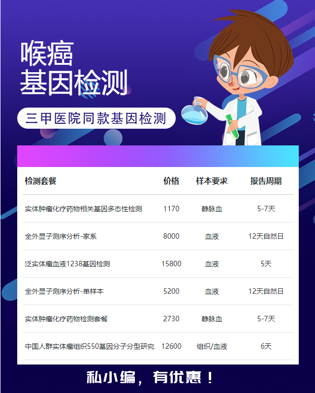 安慶喉癌基因檢測公司有哪幾家