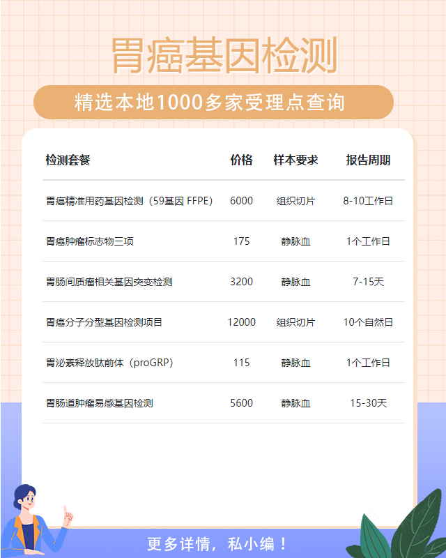 鄭州胃癌基因檢測(cè)一般多少錢