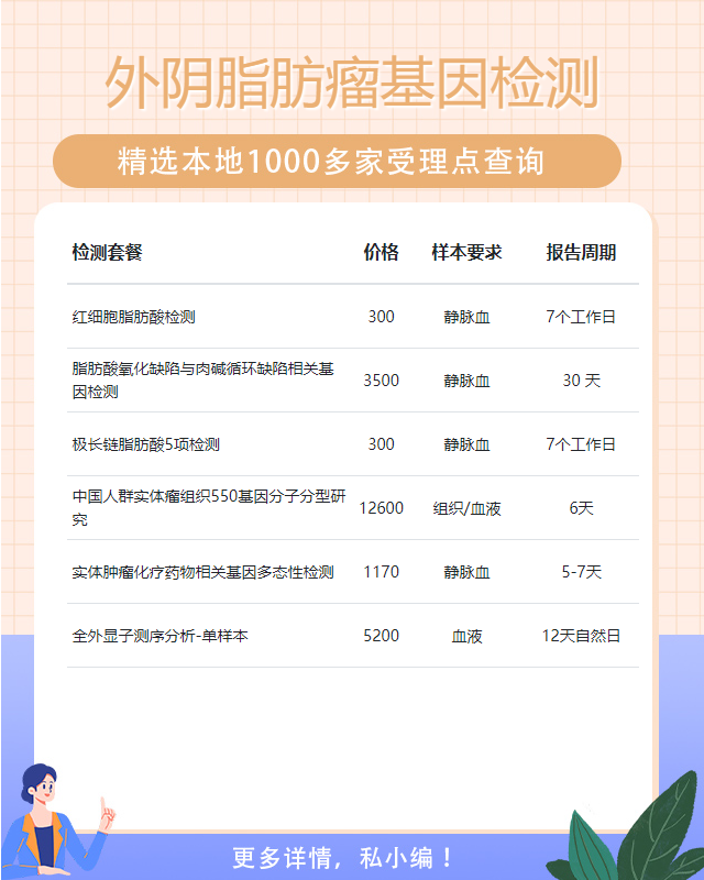 駐馬店外陰脂肪瘤基因檢測有幾項