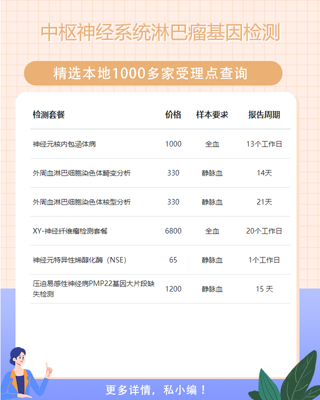 株洲中樞神經系統淋巴瘤基因檢測哪家權威