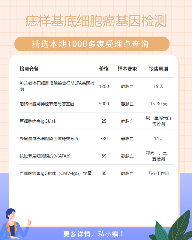 德州痣樣基底細(xì)胞癌基因檢測需要準(zhǔn)備什么