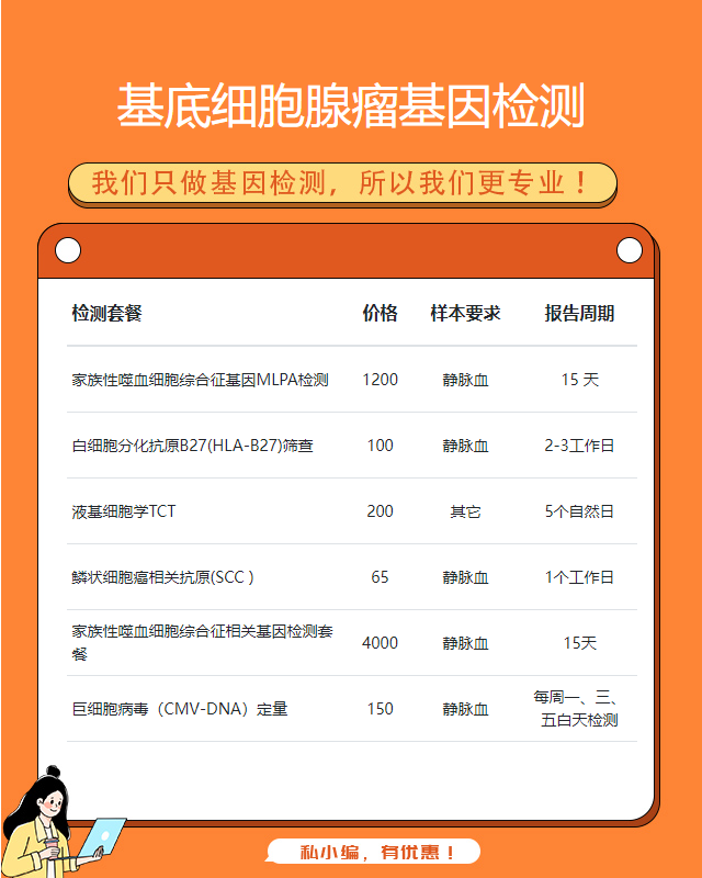 烏魯木齊基底細(xì)胞腺瘤基因檢測能查出遺傳病嗎