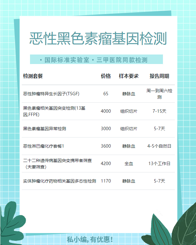邢臺惡性黑色素瘤基因檢測哪個機構好
