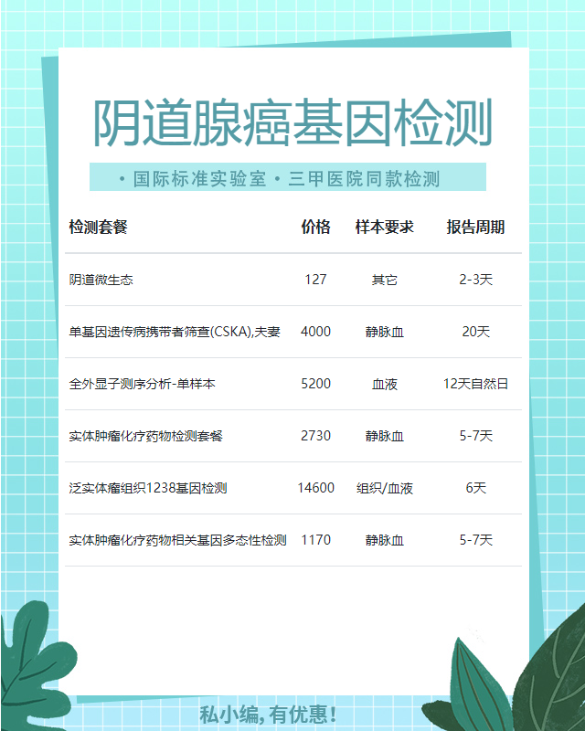 泉州陰道腺癌基因檢測(cè)多久可以拿到結(jié)果