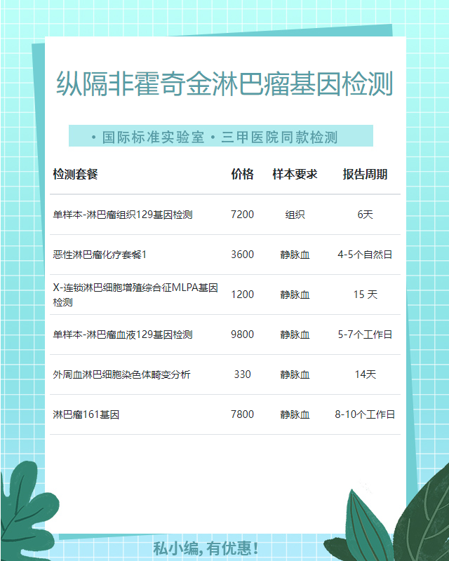 南寧縱隔非霍奇金淋巴瘤基因檢測機構有多少家