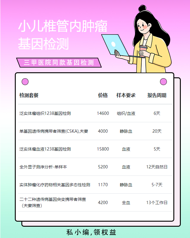 中山小兒椎管內腫瘤基因檢測哪家正規