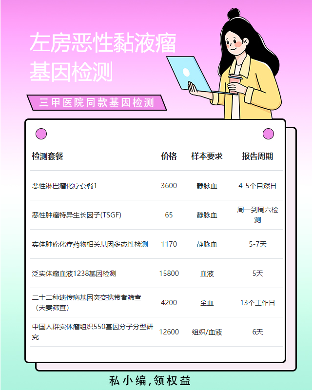 渭南左房惡性黏液瘤基因檢測(cè)在哪里做