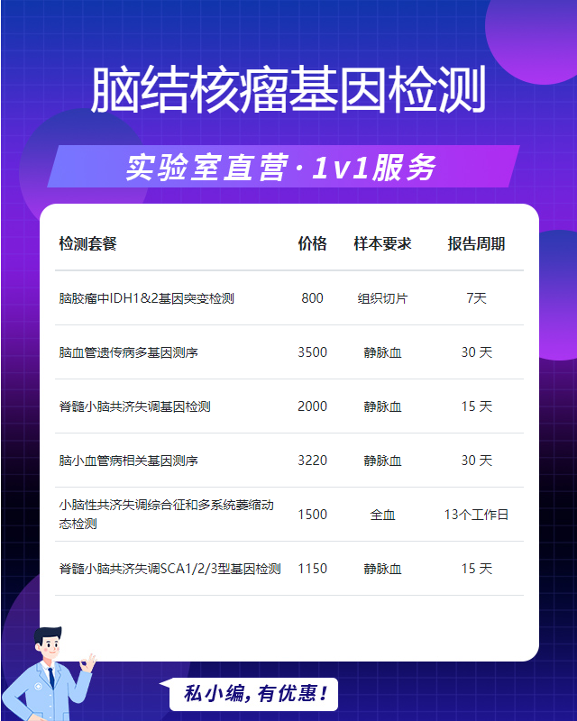 汕頭腦結(jié)核瘤基因檢測哪個公司好