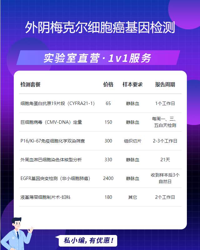 安慶外陰梅克爾細胞癌基因檢測需要什么東西最準確
