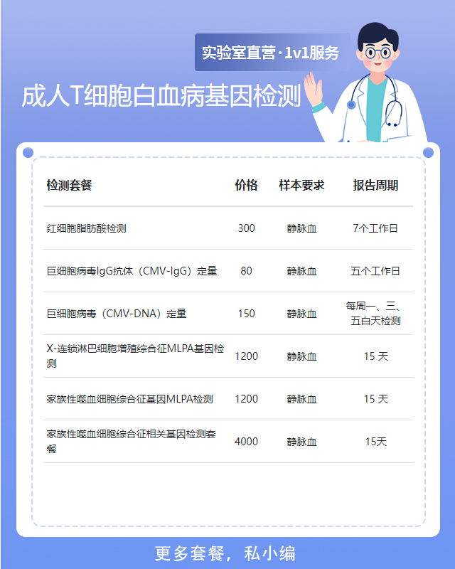 中山成人T細(xì)胞白血病基因檢測需要哪些樣本