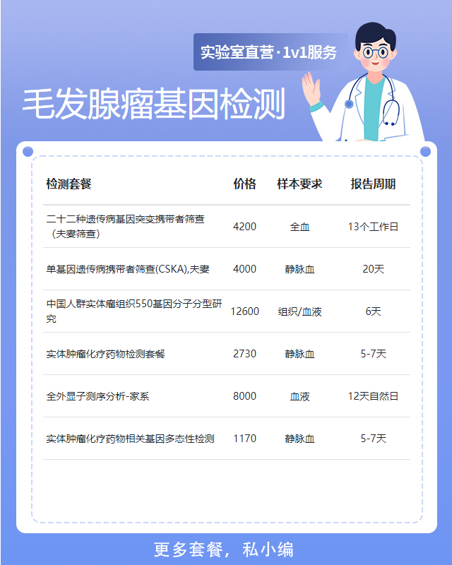 唐山毛發腺瘤基因檢測公司在哪里啊