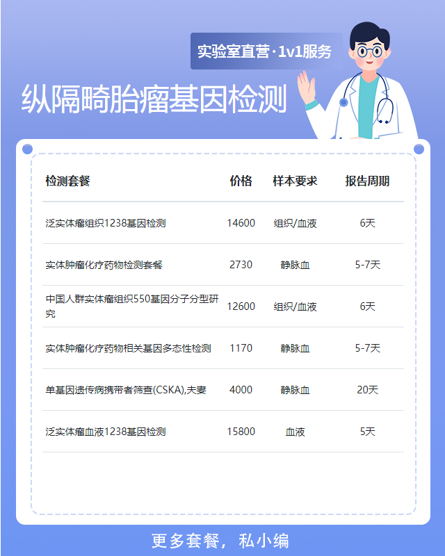 蘭州縱隔畸胎瘤基因檢測需要準備哪些東西