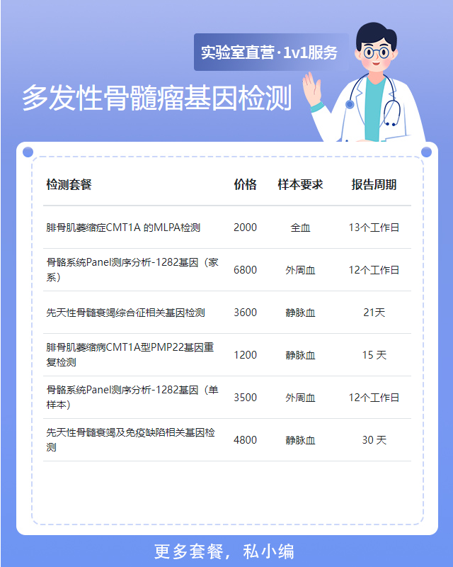 九江多發性骨髓瘤基因檢測需提供什么東西