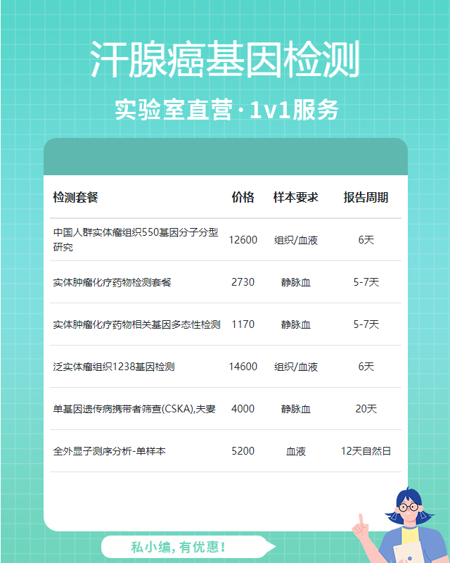 菏澤汗腺癌基因檢測有哪幾家