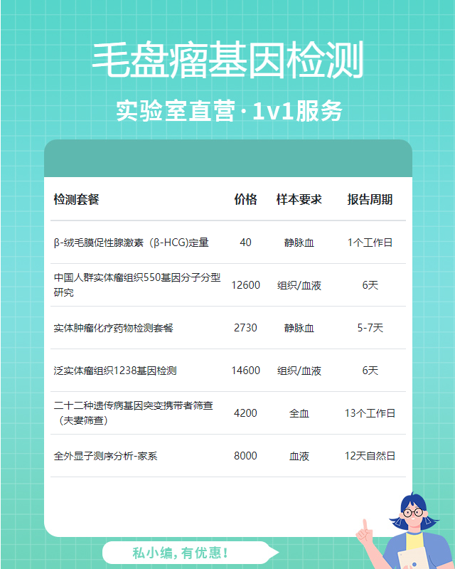 衡陽毛盤瘤基因檢測要提供什么