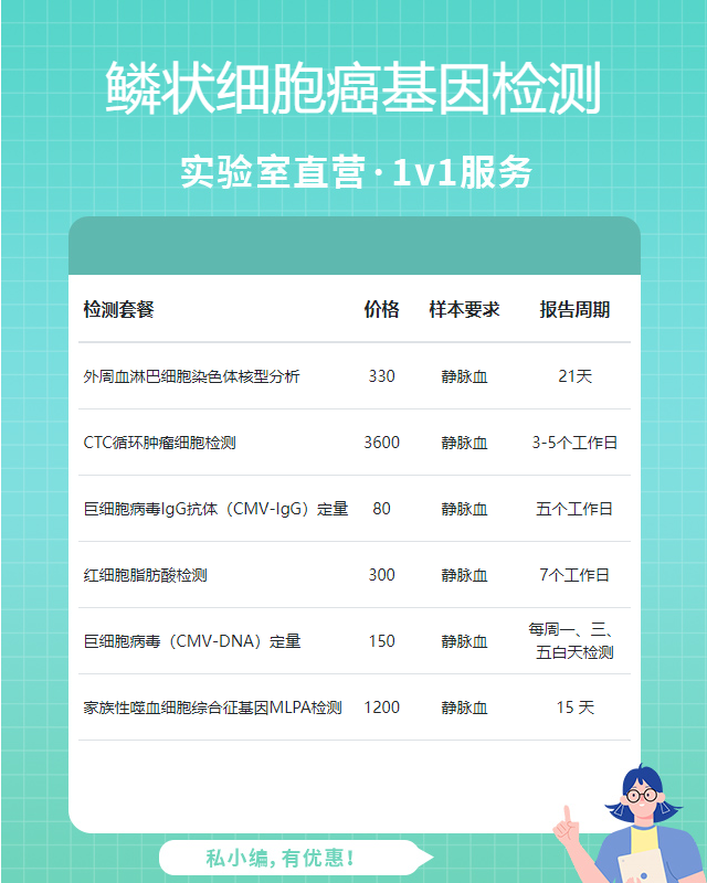 連云港鱗狀細胞癌基因檢測費用大概多少錢