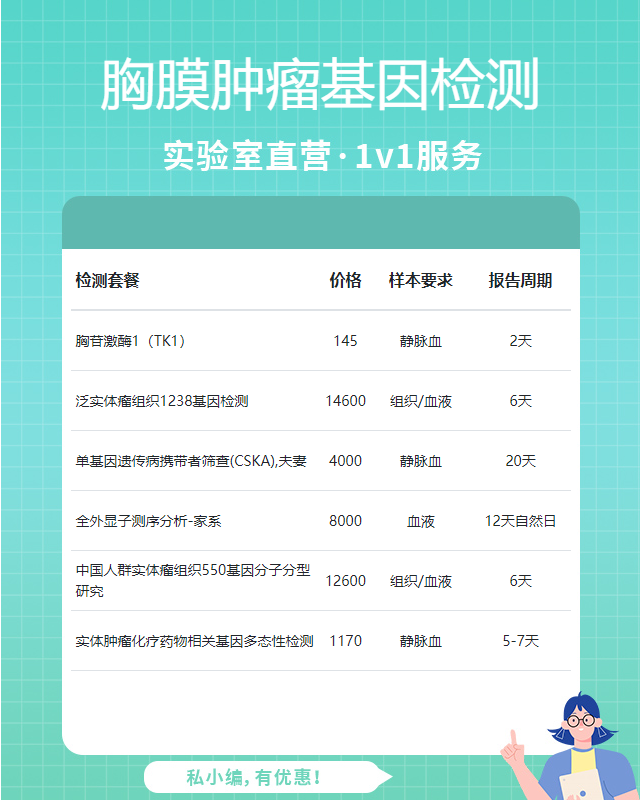洛陽胸膜腫瘤基因檢測要哪些材料或樣品
