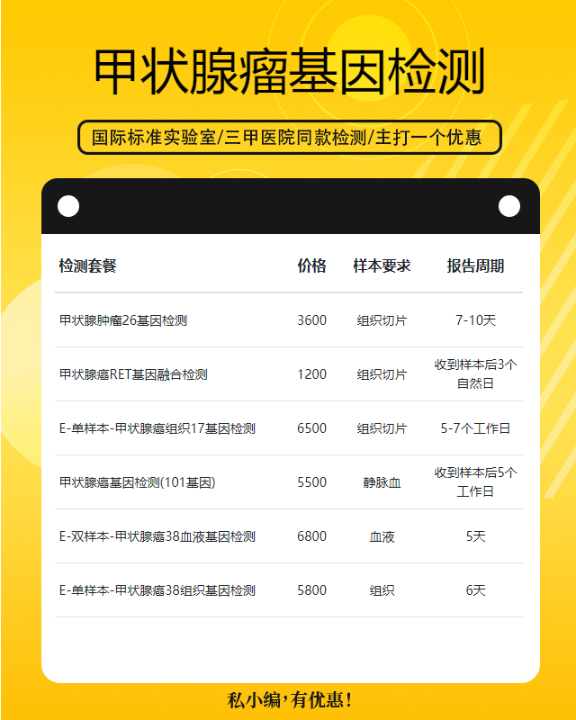 寧德甲狀腺瘤基因檢測一般費用多少