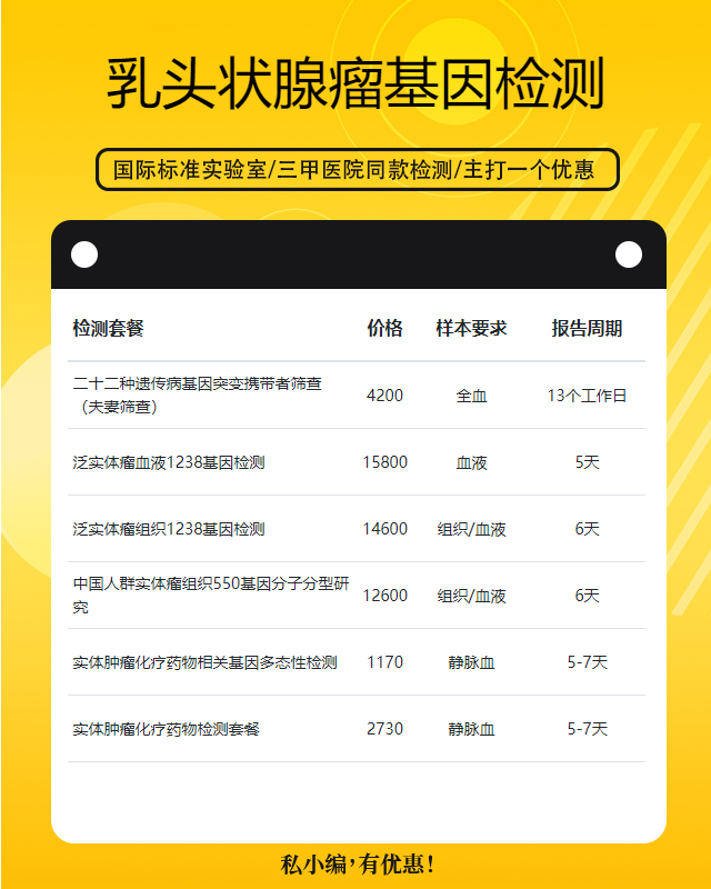 寧德乳頭狀腺瘤基因檢測需要哪些程序多少錢