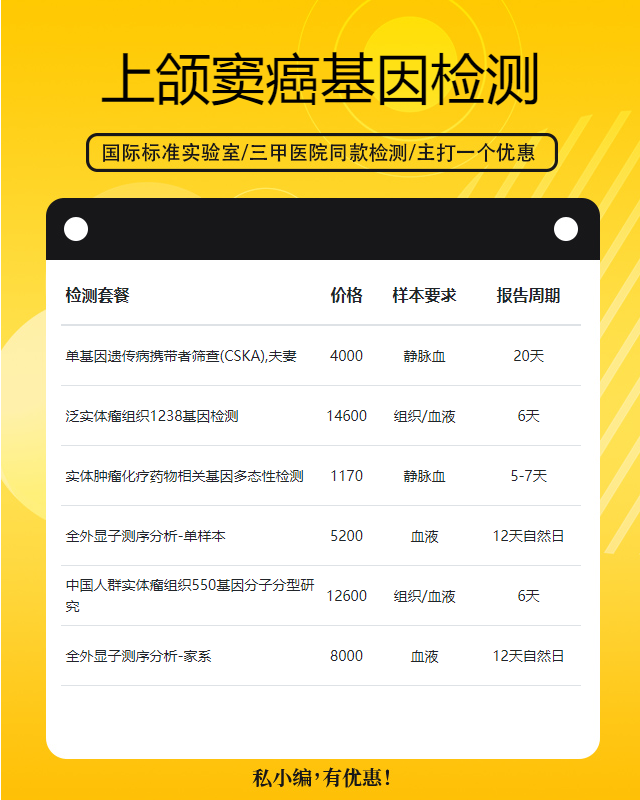 鎮江上頜竇癌基因檢測哪里可以鑒定