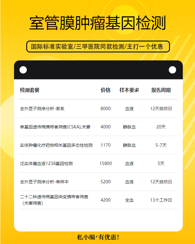 淮安室管膜腫瘤基因檢測哪個醫院做得好