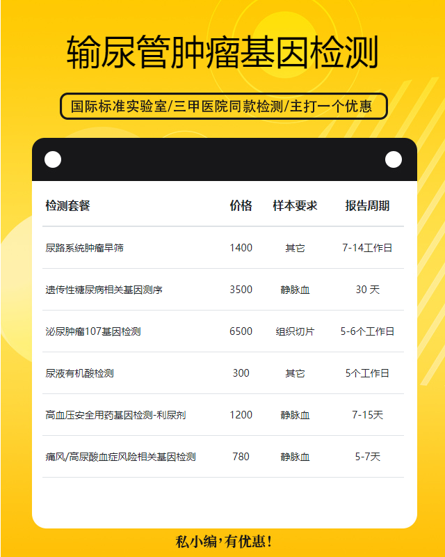 安陽輸尿管腫瘤基因檢測定點醫院有哪些