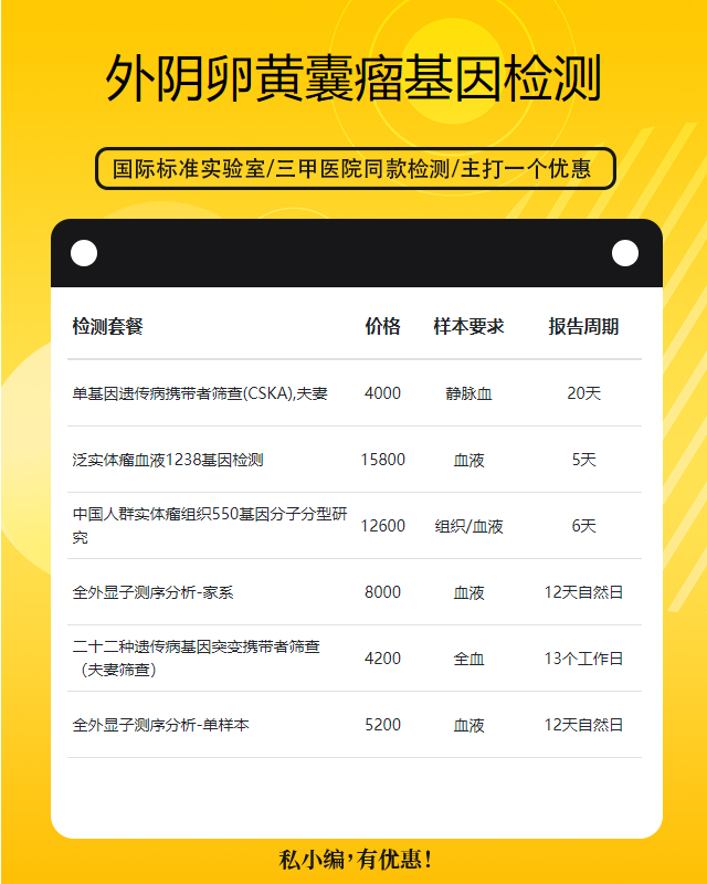 泉州外陰卵黃囊瘤基因檢測到哪做