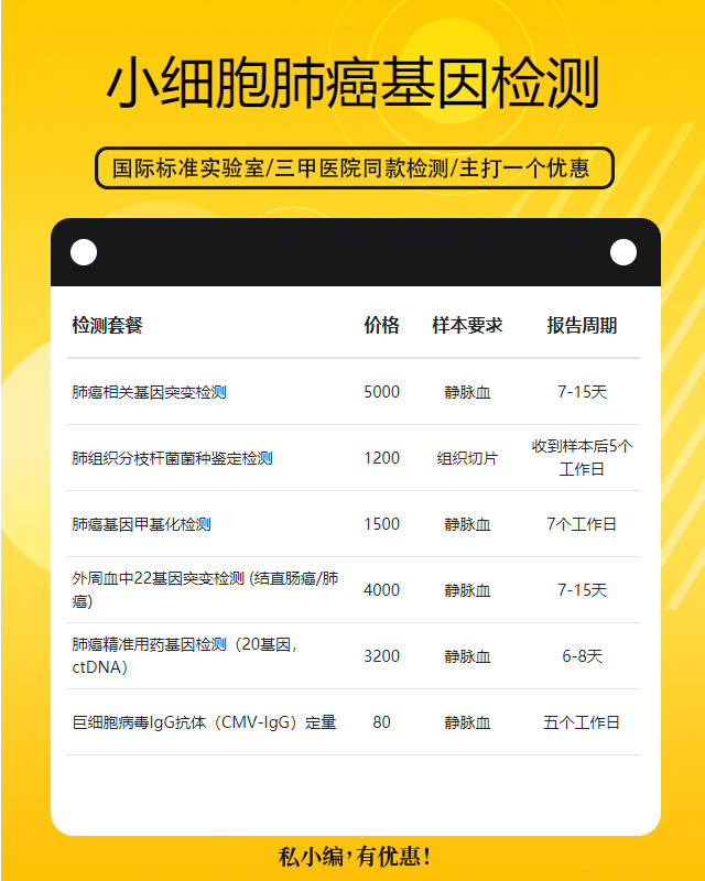 重慶小細胞肺癌基因檢測方法是什么