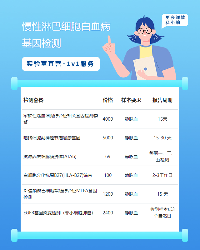 滁州慢性淋巴細胞白血病基因檢測提供哪些樣本