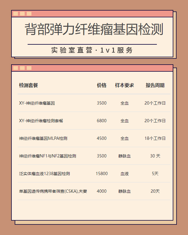東莞背部彈力纖維瘤基因檢測方法有哪些