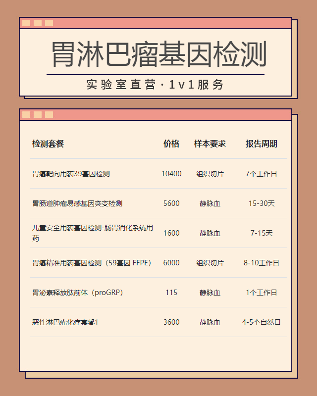 肇慶胃淋巴瘤基因檢測需要提供什么