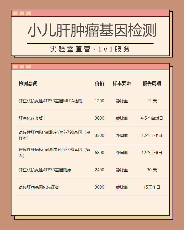 宿遷小兒肝腫瘤基因檢測之后要多久拿到結果