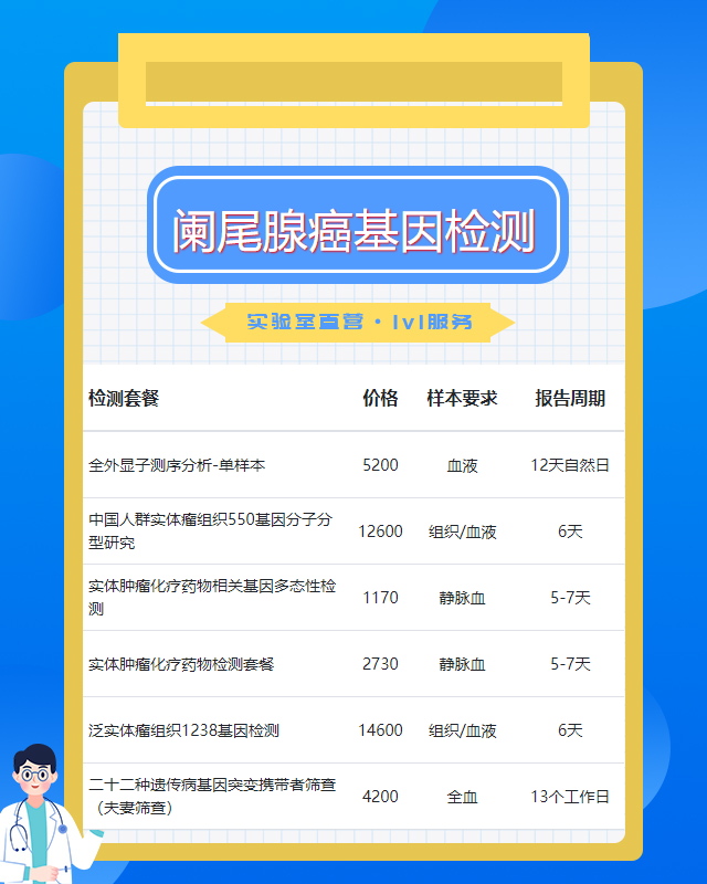 湖州闌尾腺癌基因檢測有哪些流程
