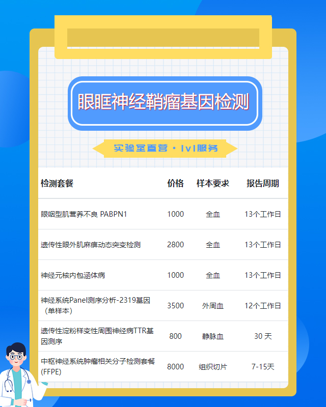 大連眼眶神經鞘瘤基因檢測醫院掛什么科