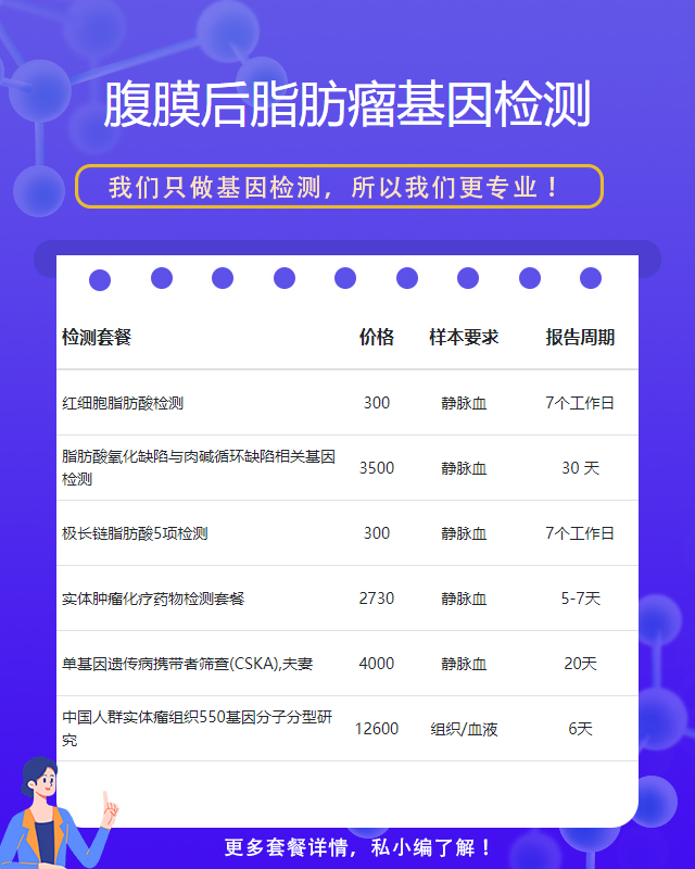 重慶腹膜后脂肪瘤基因檢測需要多久出結果