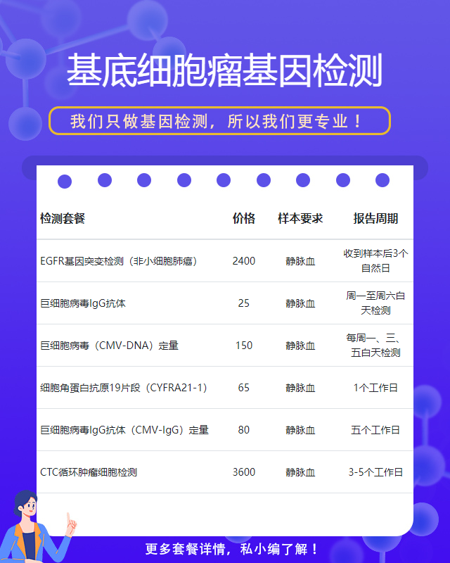 南寧基底細胞瘤基因檢測得多少錢