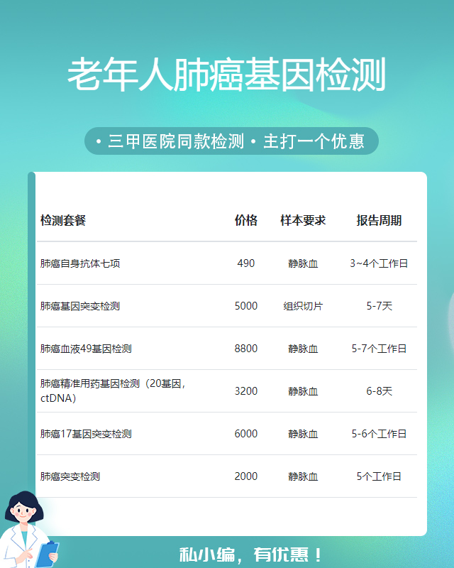 重慶老年人肺癌基因檢測有哪些公司